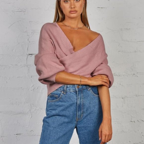 SNDYS Izzy Wrap Knit Sweater - Picture 2 of 6